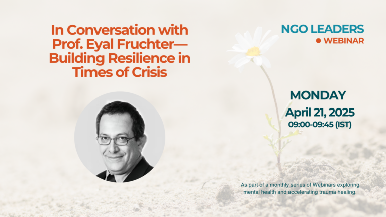 Webinar for NGO Leaders: In Conversation with Prof. Eyal Fruchter—Building Resilience in Times of Crisis