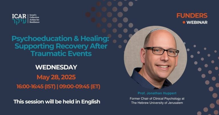 Webinars For Funders: Psychoeducation and Healing—Supporting Recovery After Traumatic Events