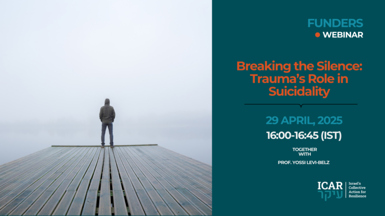 Webinar for Funders: Breaking the Silence: Trauma’s Role in Suicidality
